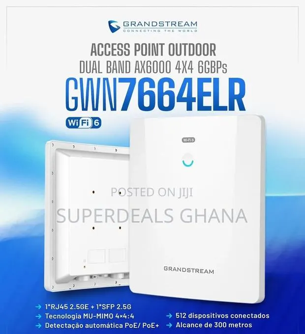 Grandstream Ax6000 Wi-Fi 6 Access Point Gwn7664elr · Photo 1