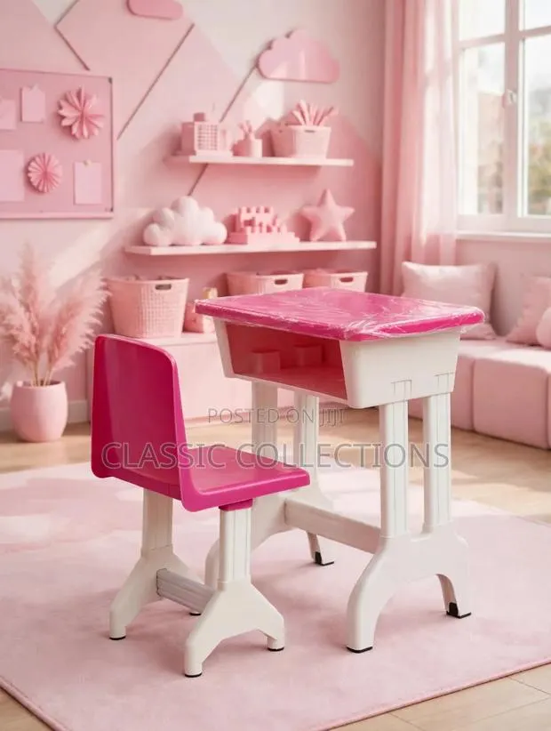 Kids' Plastic Study Desk and Chair Set · Photo 1