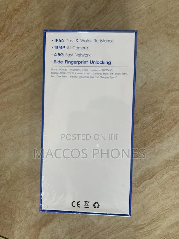 New Tecno Pop 20 128 GB Black · Photo 1