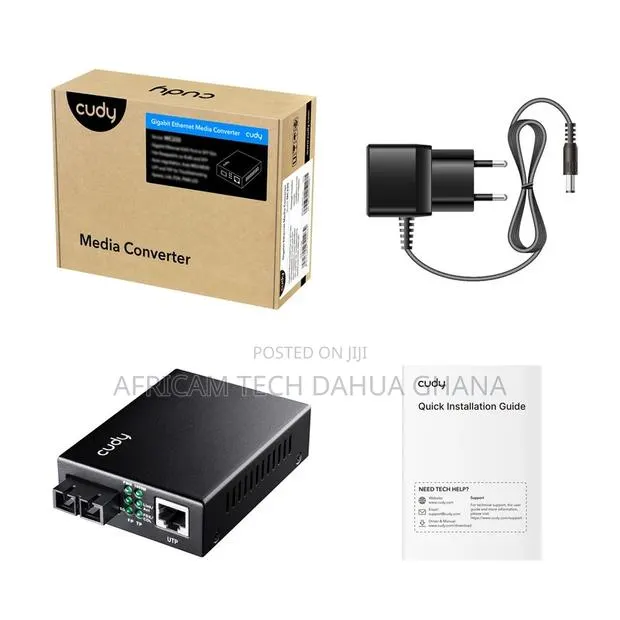 Cudy 10/100/1000m Gigabit Ethernet Converter 20 Km Fiber Transmission · Photo 1