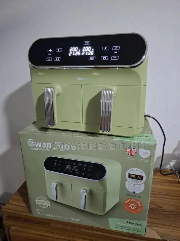 Swan 8.L Retro Dual Basket Digital Air Fryer From Uk · Photo 1