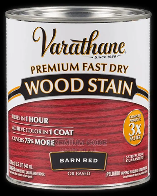 Varathane Wood Stain, Barn Red · Photo 1