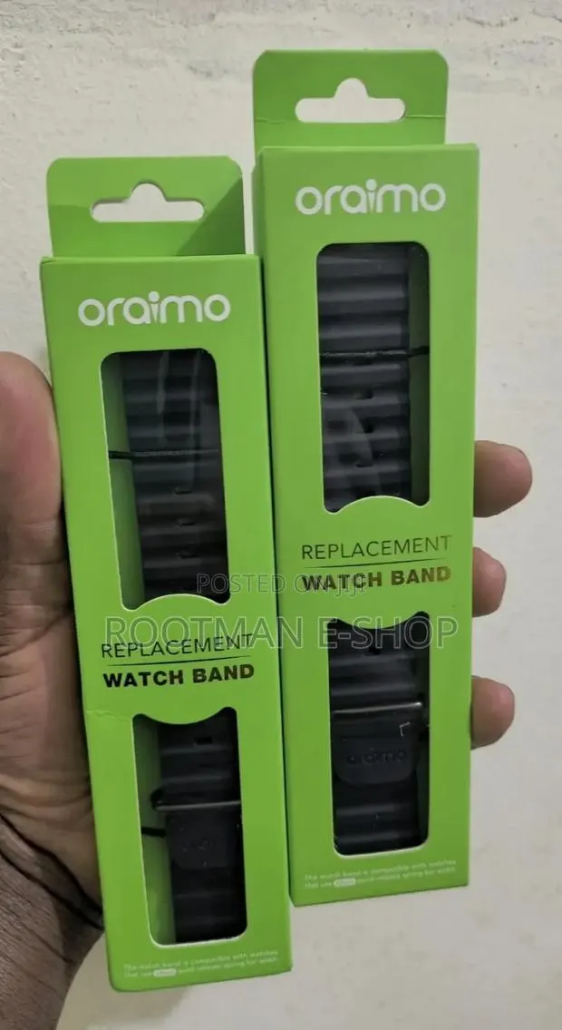 Black Silicon Oraimo Watch Strap · Photo 1