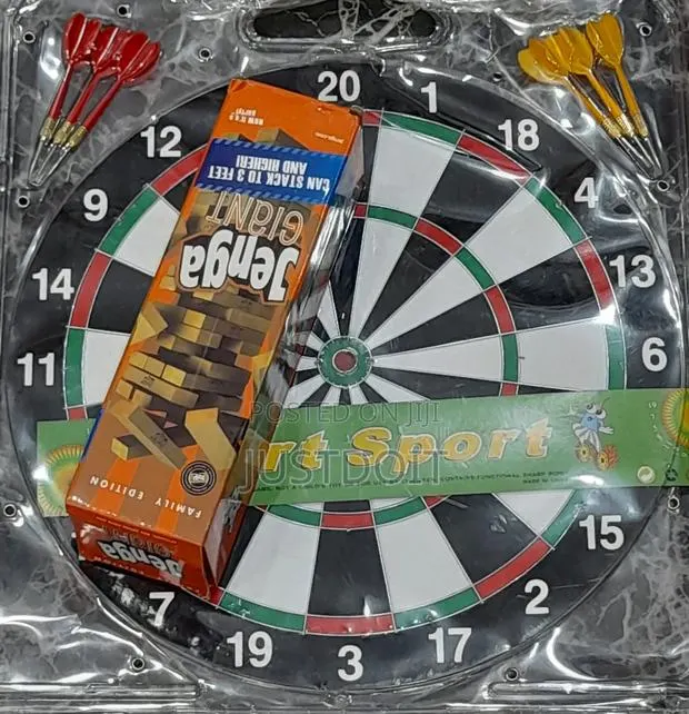 Dart Board + Jenga Game Combo · Photo 1