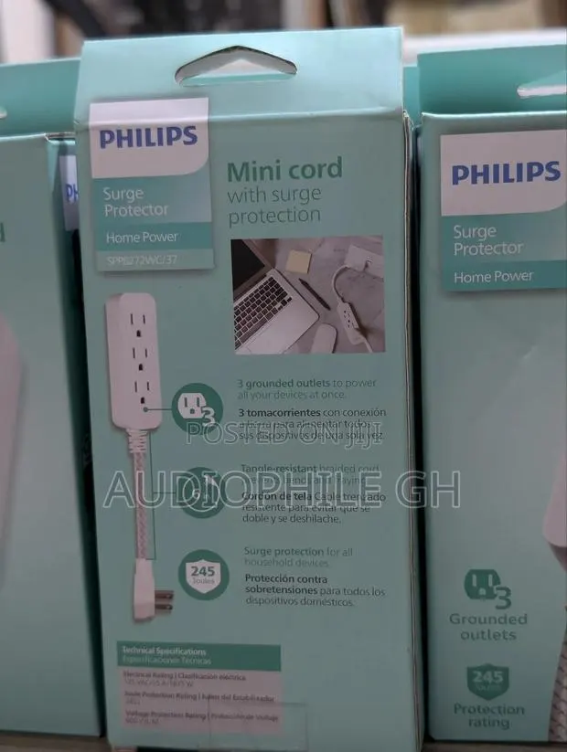 Philips 3-Outlet Surge Protector With 1 Ft. Extension Cord · Photo 3