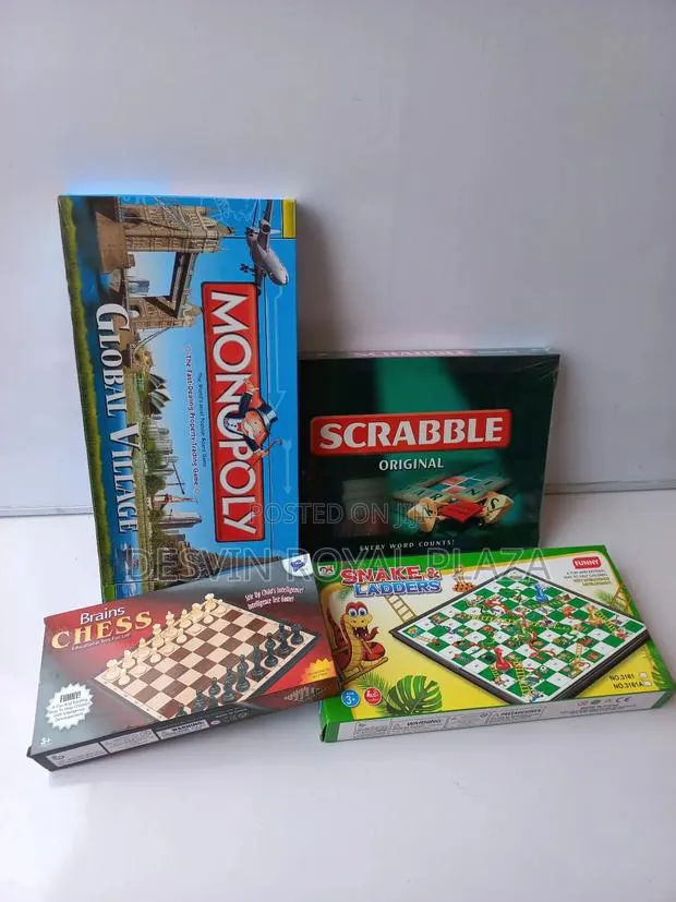 Scrabble + Monopoly + Chess + Snake and Ladders · Photo 1