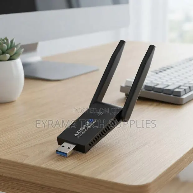 USB WiFi6 Adapter 1800Mbps Wireless Network Dongle Dual Band 2.4/5ghz · Photo 1
