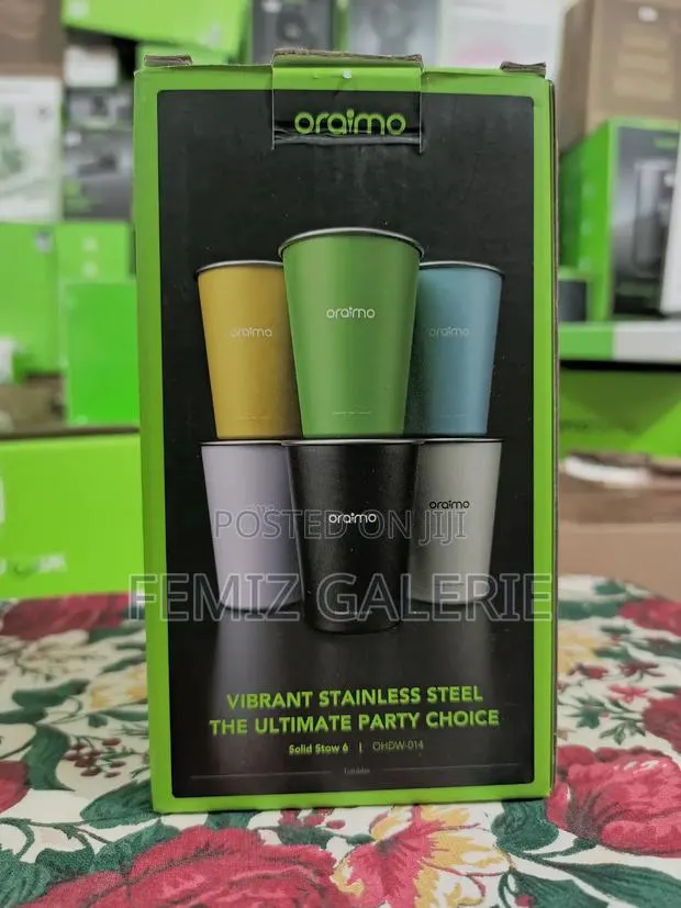 Oraimo Solid Stow 6 Stainless Steel Drinking Cup-6in1 · Photo 1
