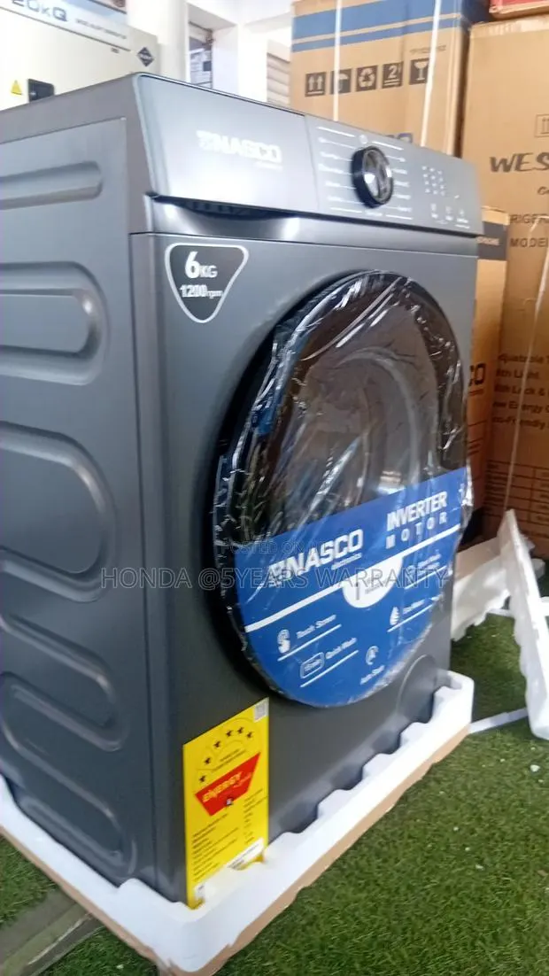 Nasco Nasfl-J6kg-S Automatic Washing Machine – 6kg Capacity · Photo 1