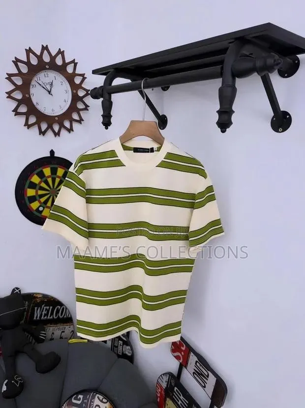 Men's Striped Cotton T-Shirt · Photo 1