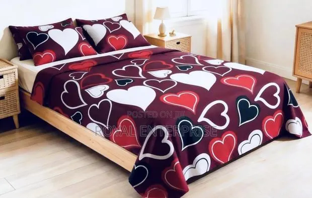 Premium King Flat Bedsheet Set - 2 PCS Flat Sheet + 4 Pillowcases · Photo 1