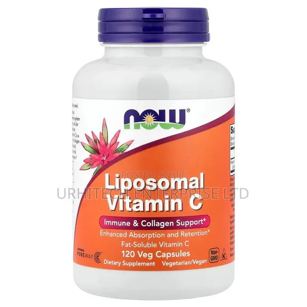 NOW Foods Liposomal Vitamin C 120Veg Capsules Fat-Soluble Delivery