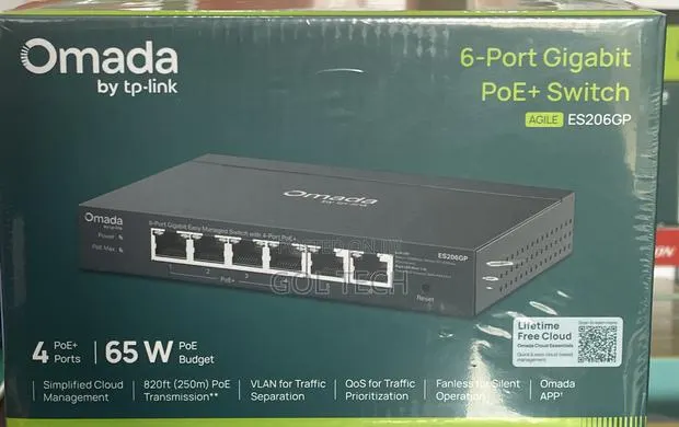 Tp Link 6-Port Gigabit PoE+ Switch · Photo 1