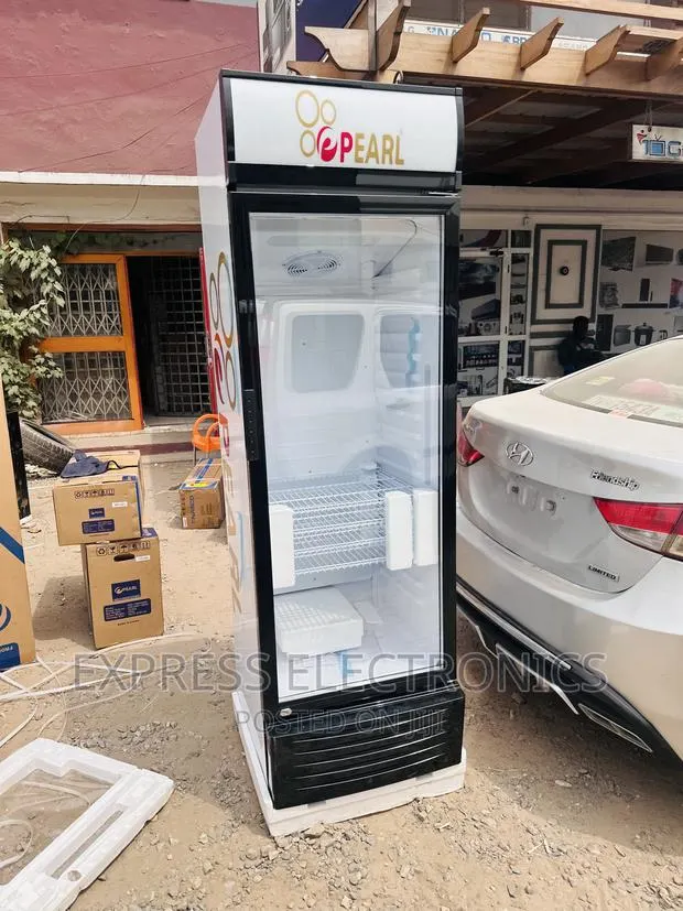 Vertical Display Fridge Single Door Pearl PVC-424 · Photo 1