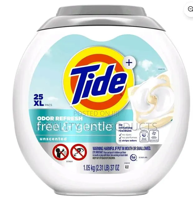 Tide Power Pods Free and Gentle Odour Laundry Detergent - 1.05 Kilos · Photo 1