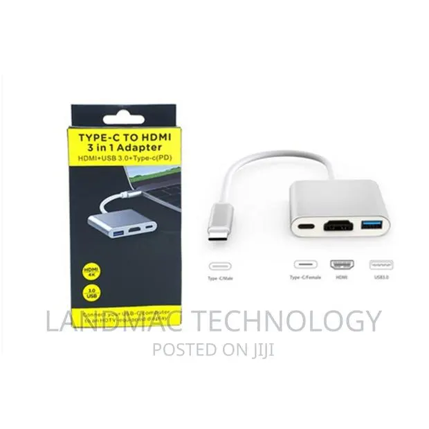 Converter USB Type C to HDMI + Typec + USB 3.0 Adapter Cable · Photo 1