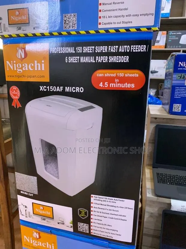 Durable and Affordable Nigachi Paper Shredder. · Photo 1
