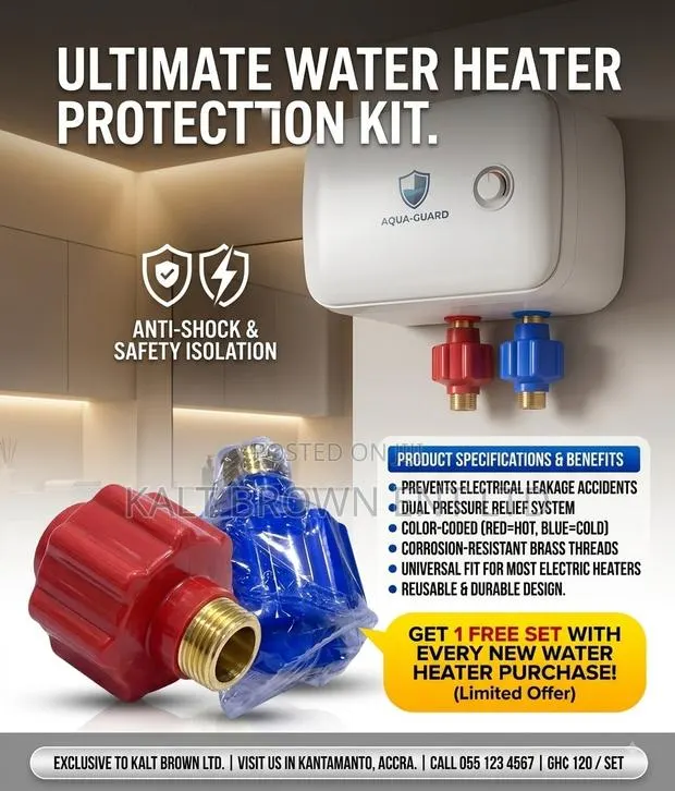 Anti-Shock Valve for Electric Water Heaters (Hot Cold Set) · Photo 1