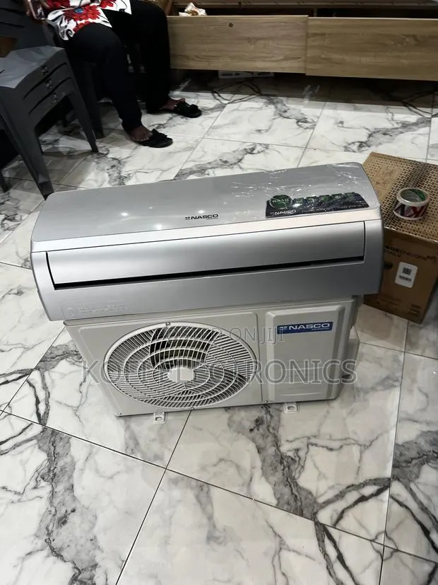 Sleek Silver Finish Nasco 1.5HP R410 Prime Split Air Conditioner · Photo 1