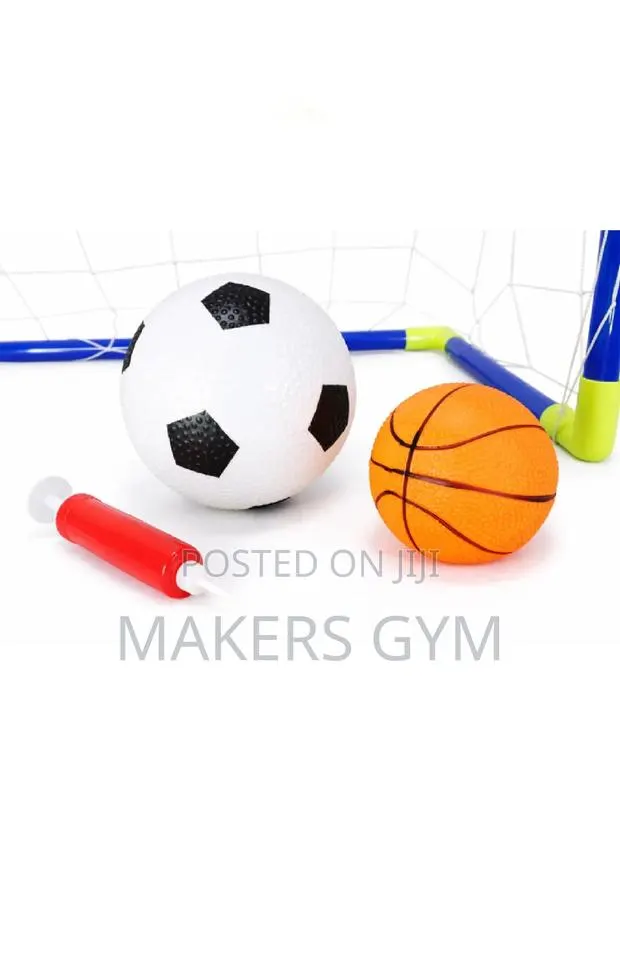 2 in-1 Sports Game Set - Basketball Hoop Football Goal for Kids · Photo 2