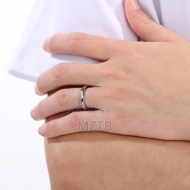 3 Piece His and Hers Couple Wedding Engagement Rings Set- Silver · Photo 1