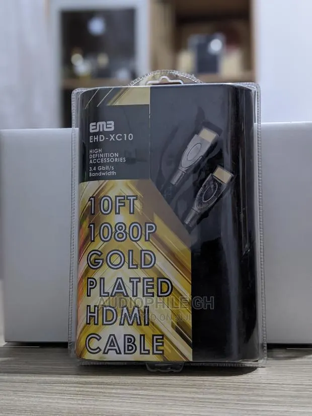 Em3 Ehd-Xc10 10ft 1080P Gold Plated HDMI Cable · Photo 1