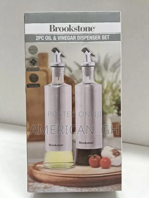 Brookstone 2pc Oil Vinegar Dispenser Set · Photo 1