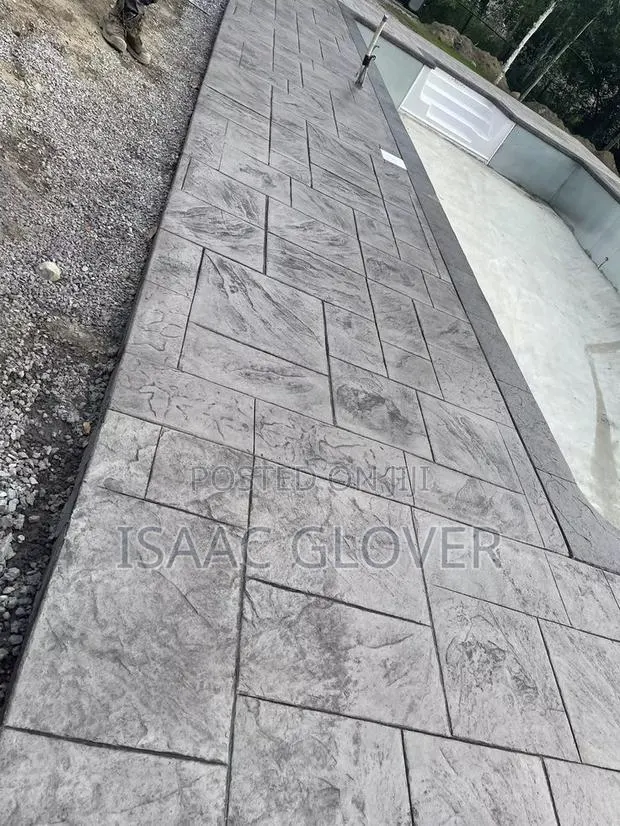 Stamped and Patterned Imprint Concrete Floor · Photo 1