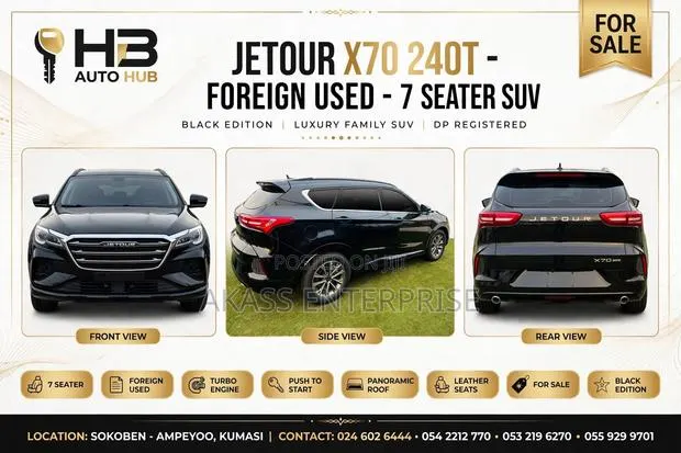 Jetour X70 1.5 7-Seater FWD 2021 Black · Photo 1