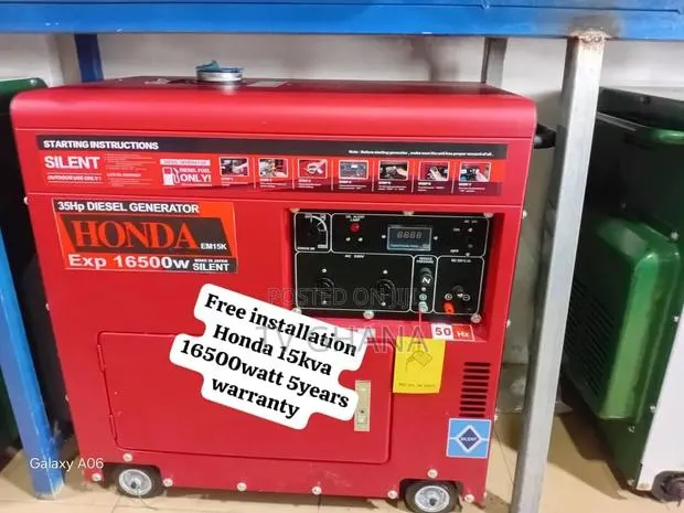 Honda 15kVA Silent Diesel Generator – Brand New15kva 16500watt · Photo 1