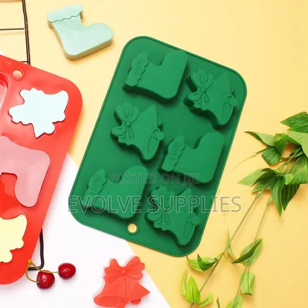 Christmas Bell Sock Theme Silicone Mould · Photo 1