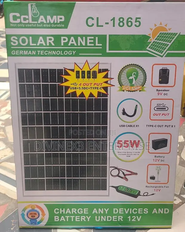 55w Solar Panel · Photo 1