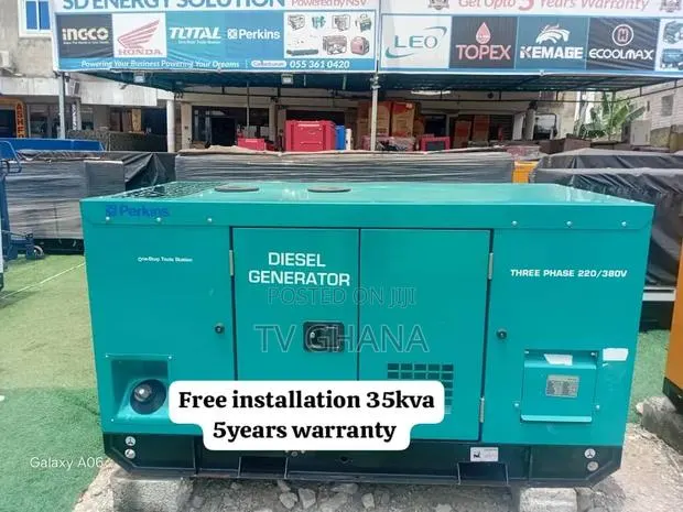 Perkins 35kVA Diesel Generator – Continuous Duty Rated35kva · Photo 1