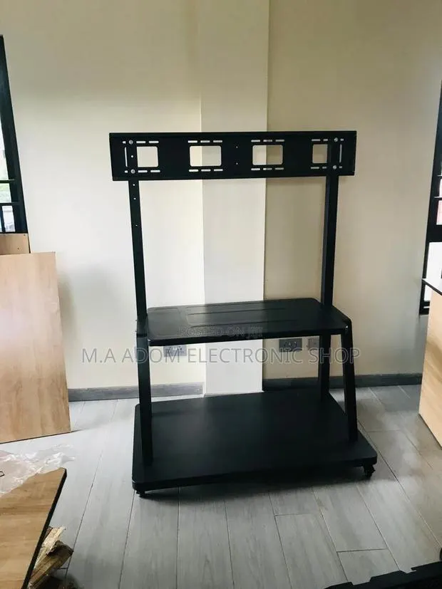 Heavy-Duty Mobile TV Stand · Photo 1