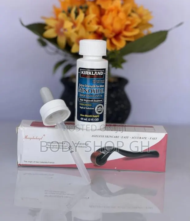 Hairline and Beard Pack - Kirkland Minoxidil + Derma Roller · Photo 1