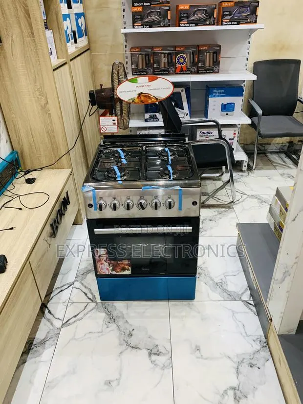 Lovely New Sleek Gas Cooker Oven Rotisserie Grill 60/60 4burner · Photo 1