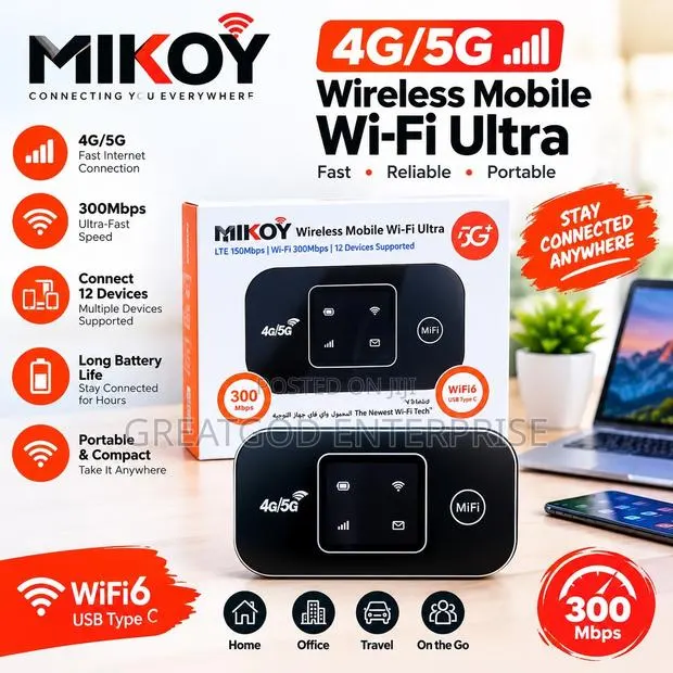 Mikoy 4g/5g Wireless Mobile Wi-Fi Ultra · Photo 1