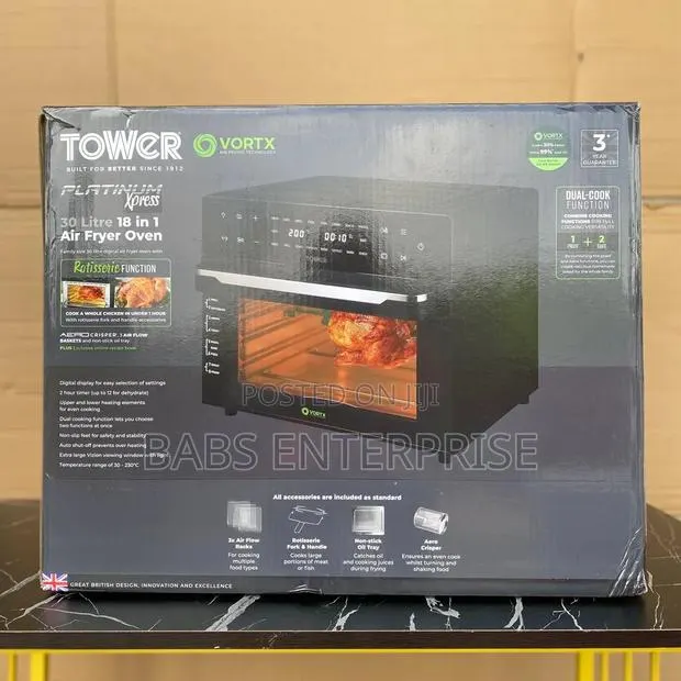 Tower Vortx Platinum Xpress 18-in-1 Air Fryer Oven - 30L · Photo 1