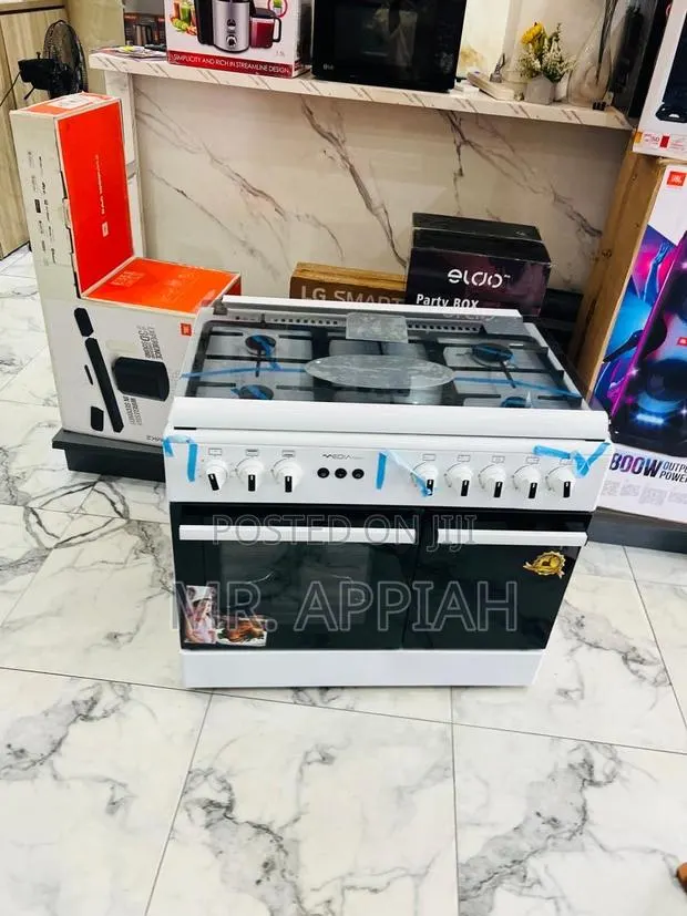 Buy Affordable Mideatech 5 Gas Cooker(White)Auto Rotisserie · Photo 1
