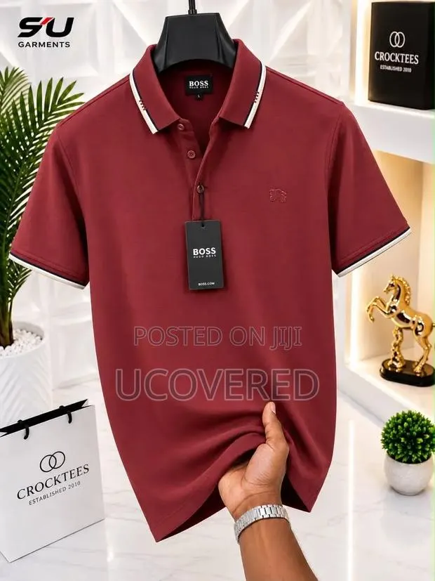 Branded Men's Short-Sleeve Cotton Piqué Polo Shirts · Photo 1