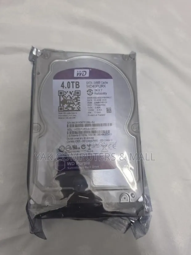 4tb Wd Purple HDD for CCTV and Desktop · Photo 1