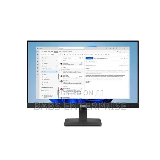 Lenovo Thinkvision S24-4e Monitor-23.8 Inches FHD Wled Vga Hdmi Black · Photo 1