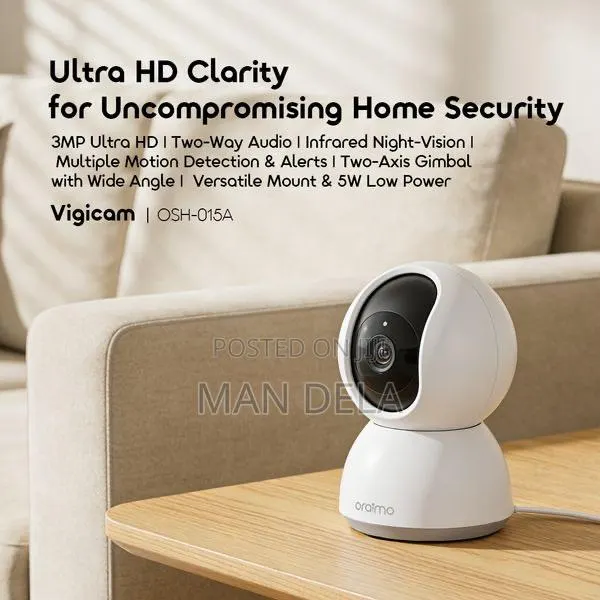 Oraimo Vigicam 3mp Ultra Hd Night Vision Ip Camera · Photo 1