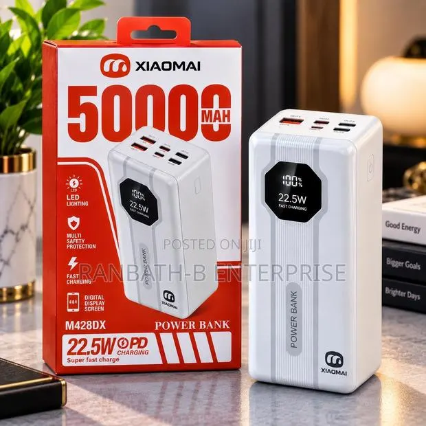 XIAOMAI 50000mAh 22.5W Power Bank – Massive Power, Fast Charging · Photo 1