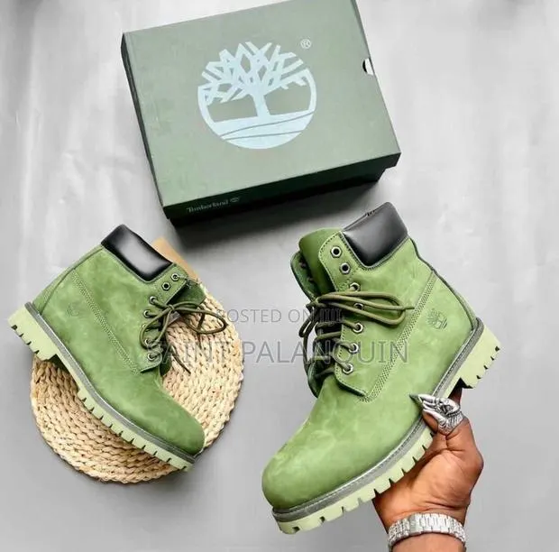 Quality Camo Green Timbs · Photo 1