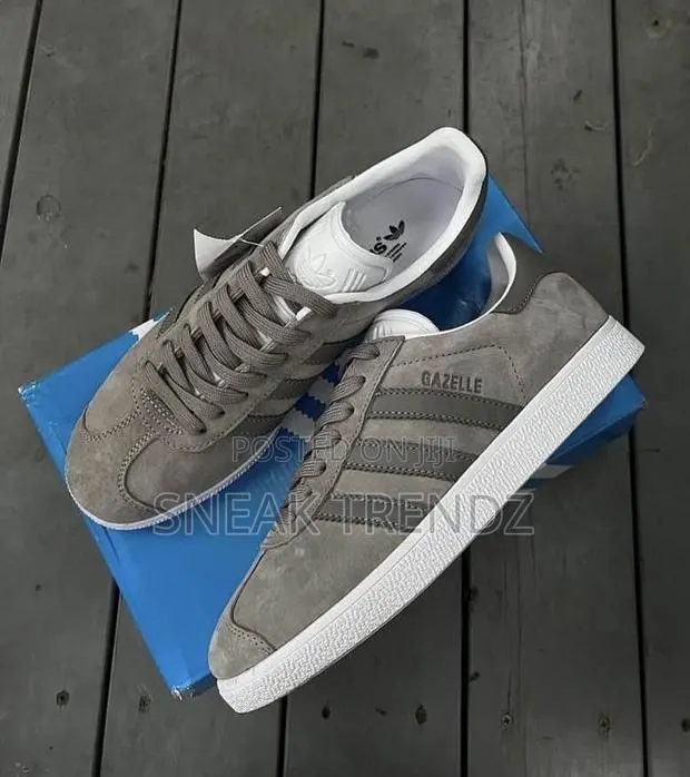 Adidas Gazelle Deep Grey White · Photo 1