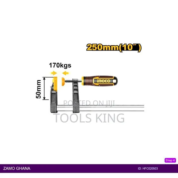 F Clamp With Plastic - Hfc020503 · Photo 1