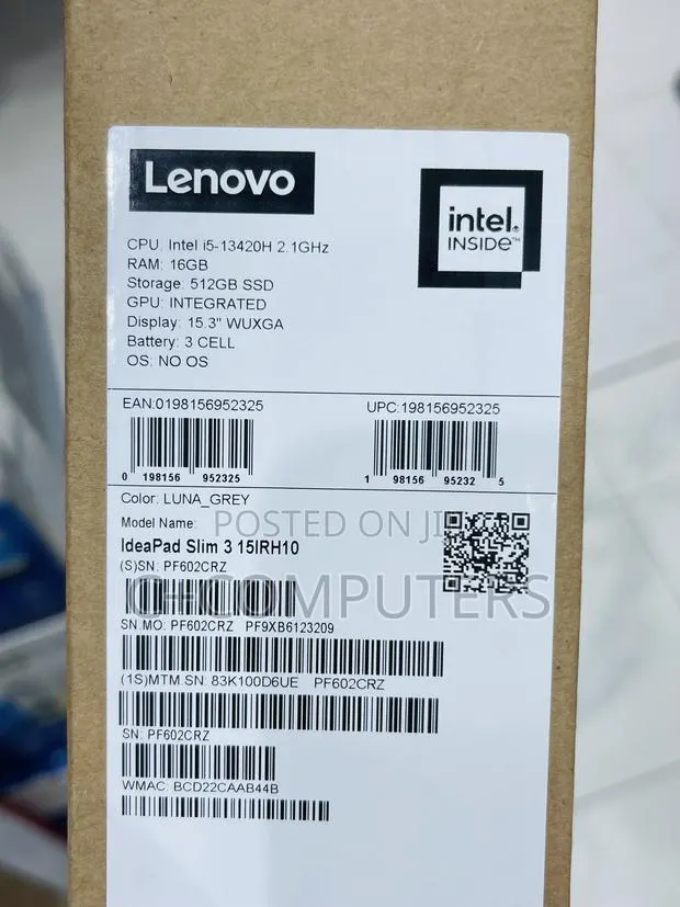 New Laptop Lenovo Ideapad 3 16GB Intel Core i5 SSD 512GB · Photo 1