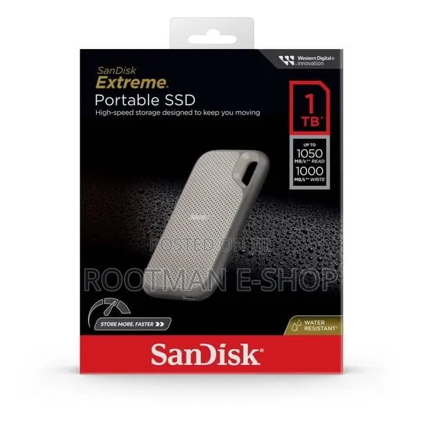 SanDisk 1TB Extreme External Portable SSD Up to 1050mb/S USB-C USB 3.2 · Photo 1