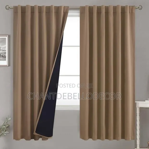 Easy to Install Great Value, Total Blackout Eyelet Window Curtains · Photo 1